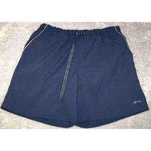 Columbia‎ Shorts Men's Large 32X6 Sportswear Hiking Blue Belted Mesh